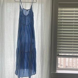 Cotton sun dress! Blue and white!